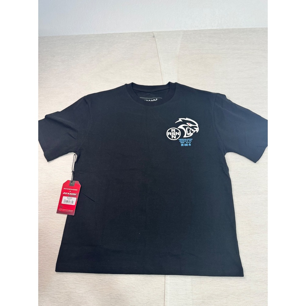 Dodge x Reason Hellcat Raise Hell Graphic T-Shirt Black Mens Medium DGS6TM-306